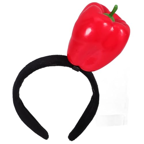 CIYODO Simulation Rotes Paprika Haarband Flexibel Bequem Lustiges Party Kostüm Zubehör für Erwachsene CIYODO Simulation Rotes Paprika Haarband Flexibel Bequem Lustiges Party Kostüm Zubehör für Erwachsene von CIYODO