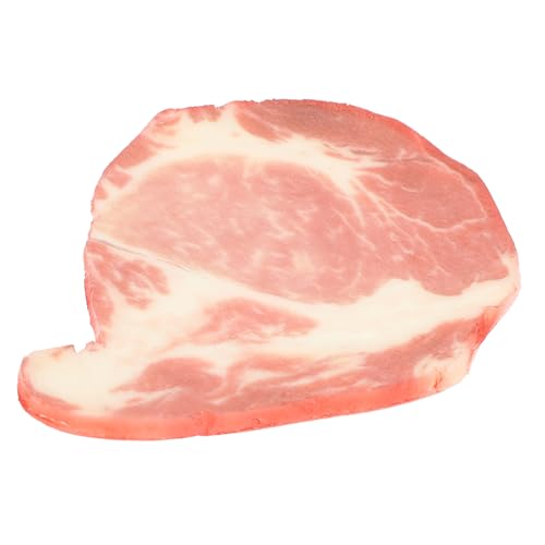 CIYODO Simulationsrindfleischmodell Gefälschtes Gekochtes Fleisch Künstliches Fleisch Gefälschtes Steak Gefälschtes Gekochtes Frisches Rindfleisch Food-Modell Mini-Essen PVC-Material Rot von CIYODO