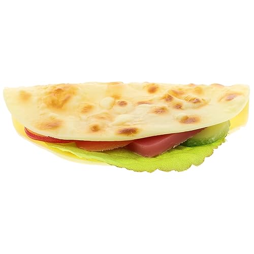 CIYODO Simulierte Pfannkuchen dekoring verkleidung Geschenkidee Dekoratives Element eincremehilfe gefälschtes Essen Plüsch Mini-Essen Simulation gekochter Pfannkuchen simulierter Taco PVC von CIYODO