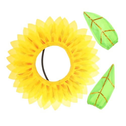 CIYODO Sonnenblumen Kopfbedeckung aus Weichem Leichtes Komfortables Tanzkostüm für Goldener Handschuhe für Bühnenauftritte und Kindergarten Verkleidungen CIYODO Sonnenblumen Kopfbedeckung aus Weichem Leichtes Komfortables Tanzkostüm für Goldener Handschuhe für Bühnenauftritte und Kindergarten Verkleidungen von CIYODO