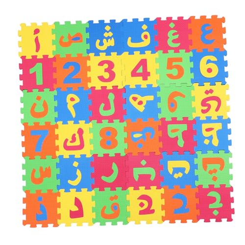 CIYODO Spielmatte Aus Eva Schaumstoff Für Kinder Bunte Puzzle Spielmatte Mit Arabischen Buchstaben Weiche Und Schadstofffreie Spielteppich Für Kleinkinder Ideal Für Das Spielen Und von CIYODO