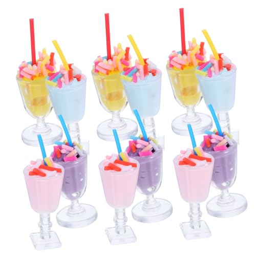 CIYODO Trinken Dessert Rollenspiel Gefälschter Miniatur Tassen Modell Puppenhaus Küchenzubehör Teiliges Spielzeug Rollenspielspielzeug Eisbecher Eismodell Kreatives von CIYODO