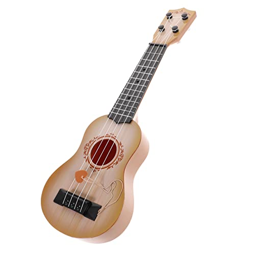 CIYODO Ukulele Spielzeug Kinder Gitarre Kinder-Ukulele-Spielzeug Ukulele-Gitarre Für Kinder Spielzeug Für Kinder Musikinstrumente Für Kinder Mini-Gitarre Kleinkind Gitarre Khaki Plastik von CIYODO