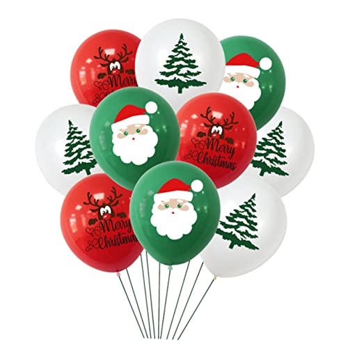 CIYODO Weihnachten Luftballon Set Lustige Cartoon Weihnachtsmann Rentier Und Weihnachtsbaum Ballons Für Festliche Partydekorationen Und Feiern von CIYODO