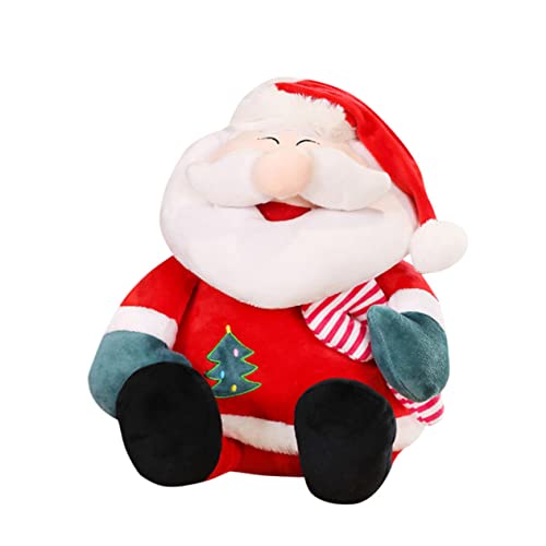 CIYODO Weihnachtspuppe Weihnachtsspielzeug weihnachtsfigur Spielzeug Popplio-Plüsch weihnachtsmann Spielzeug Santa Claus Decoration Plüschtier Weihnachts-Sankt-Spielzeug PP Baumwolle rot von CIYODO