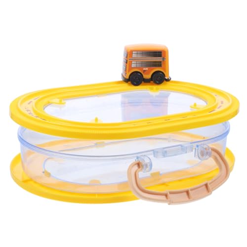 CIYODO für Eisenbahnwaggons Multifunktionaler Korb Kinder spielzeugbox Kinder Autodekoration zum Aufziehen Reisekoffer Spielzeug Yellow von CIYODO