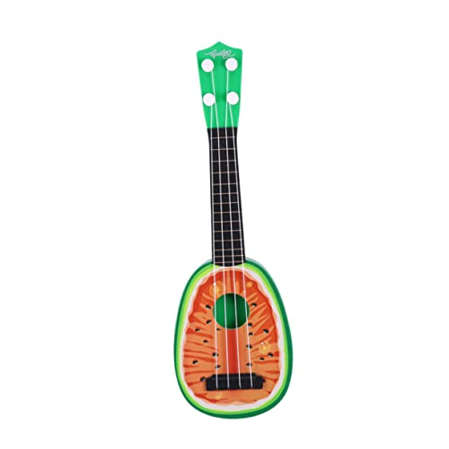 CIYODO kinderinstrumente Kinder musikinstrumente Pädagogisches Spielzeug Ukulele Mini-Obst-Instrumente-Spielzeug Gitarrenspielzeug für Kinder Obst Gitarre Mini-Obstinstrumente rot von CIYODO