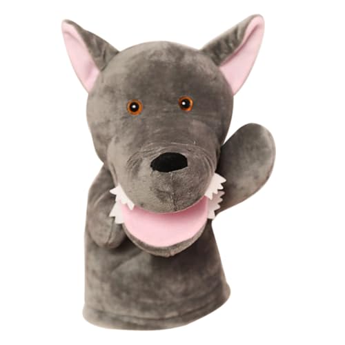 CIYODO üsch Wolf Handpuppe Interaktive Tierhandpuppe Für Geschichtenerzählen Cartoon Tierpuppe Für Und Puppenspiel Enthusiasten von CIYODO