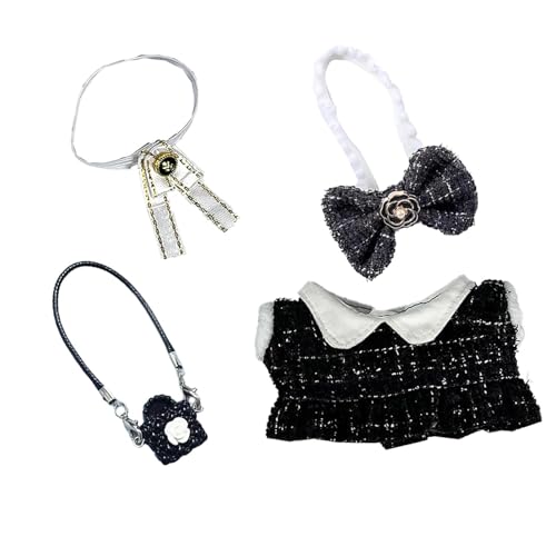 Puppenkleidung 17 cm, 17 cm Schwarze Puppe Kleidung Zubehör Mit Kleid Tasche Schmetterling Haarklemme, Passend Für Kindergeburtstage, Babyfest, Weihnachten Und Halloween Puppenkleidung 17 cm, 17 cm Schwarze Puppe Kleidung Zubehör Mit Kleid Tasche Schmetterling Haarklemme, Passend Für Kindergeburtstage, Babyfest, Weihnachten Und Halloween von CJAPGJW