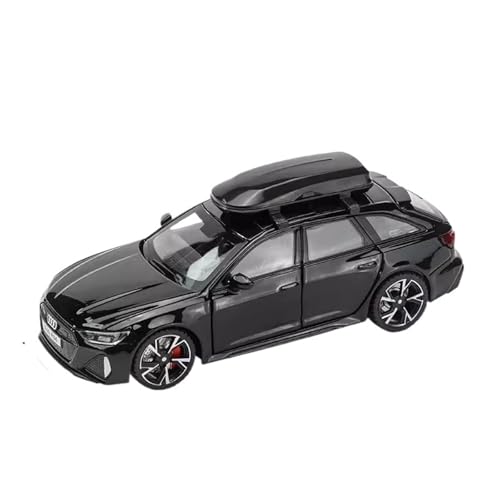 CJJXKBEP Fertiges Modellauto 1/32 for Audi RS6 Automodell Legierung Diecast Mit Sound Licht Simulation Fahrzeugmodell Exquisite Sammlung Miniatur Auto Modell im Massstab(Black) von CJJXKBEP