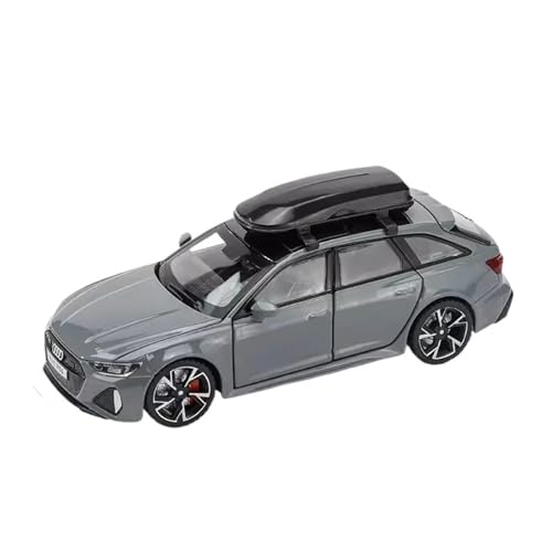 CJJXKBEP Fertiges Modellauto 1/32 for Audi RS6 Automodell Legierung Diecast Mit Sound Licht Simulation Fahrzeugmodell Exquisite Sammlung Miniatur Auto Modell im Massstab(Titanium) von CJJXKBEP