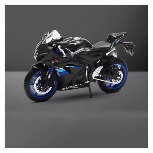 CJJXKBEP Fertiges Modellauto 1:12 for Suzuki GSX-R1000 Motorradmodelle Autodruckgusslegierung Stoßdämpfung Schiebemotoren Simuliertes Minifahrzeug Miniatur Auto Modell im Massstab(Black) von CJJXKBEP