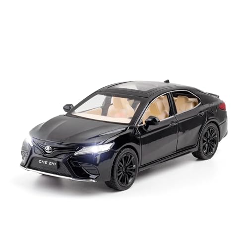 CJJXKBEP Fertiges Modellauto 1:24 for Toyota Camry Modell Auto Simulation Metall Diecast Licht Musik Miniatur Fahrzeug Modelle Ornamente Hobby Miniatur Auto Modell im Massstab(Black) von CJJXKBEP