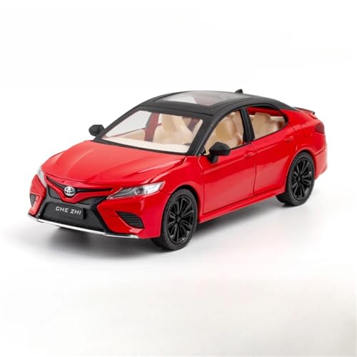 CJJXKBEP Fertiges Modellauto 1:24 for Toyota Camry Modell Auto Simulation Metall Diecast Licht Musik Miniatur Fahrzeug Modelle Ornamente Hobby Miniatur Auto Modell im Massstab(Red) von CJJXKBEP