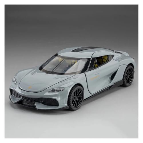 CJJXKBEP Fertiges Modellauto 1:32 for Koenigsegg Gemini Miniatur Modellauto Legierung Druckguss Autos Zurückziehen Fahrzeuge Ornament Exquisite Displays Miniatur Auto Modell im Massstab(Gray) von CJJXKBEP