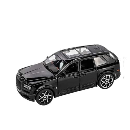 CJJXKBEP Fertiges Modellauto 1:32 for Rolls Royce Cullinan SUV Modell Auto Diecast Metall Simulation Sound Licht Geländewagen Modell Sammlung Miniatur Auto Modell im Massstab(Black) von CJJXKBEP