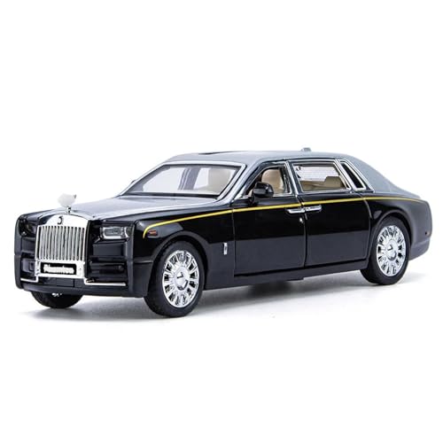 CJJXKBEP Fertiges Modellauto 1:32 for Rolls-Royce Phantom Simulation Legierung Auto Modell Sound Und Licht Pull Back Diecasts Miniatur Fahrzeug Modell Miniatur Auto Modell im Massstab(Black) von CJJXKBEP