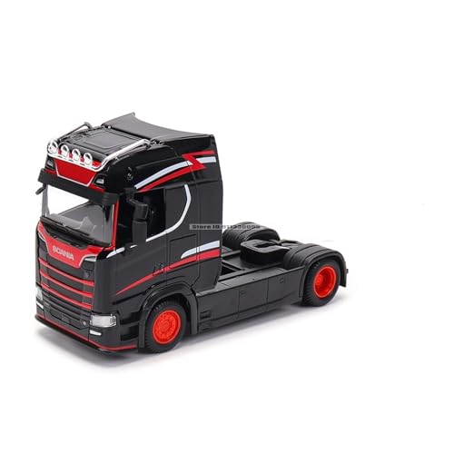 CJJXKBEP Fertiges Modellauto 1:43 for Scania 770 S Transport Trucks Fahrerkabine Simulationsautomodell Miniatur-Fahrzeugmodell Aus Legierung Miniatur Auto Modell im Massstab(Black) von CJJXKBEP