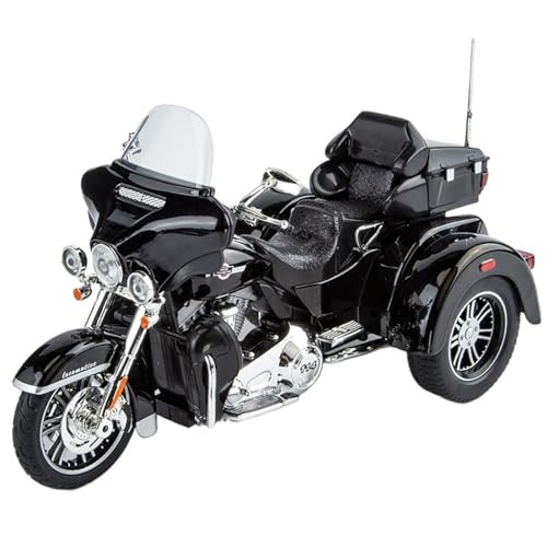 CJJXKBEP Fertiges Modellauto 1:9 for Harley-Davidson-Motorradmodell, Legierungsdruckguss-Miniaturfahrzeug Mit Pull-Back-Souvenirs-Kollektion Miniatur Auto Modell im Massstab(Black) von CJJXKBEP