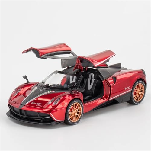 CJJXKBEP Fertiges Modellauto Diecast 1:22 for Pagani Huayra Dinastia Racing Auto Modell Simulation Sound Licht Mini Sport Fahrzeug Modelle Präsentiert Miniatur Auto Modell im Massstab(Red) von CJJXKBEP