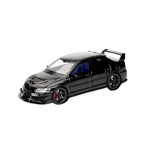 CJJXKBEP Fertiges Modellauto Diecast 1:32 for Mitsubishi Lancer Evolution IX Sportwagen Modell Legierung Zurückziehen Sound Licht Mini Fahrzeug Modell Miniatur Auto Modell im Massstab(Black) von CJJXKBEP