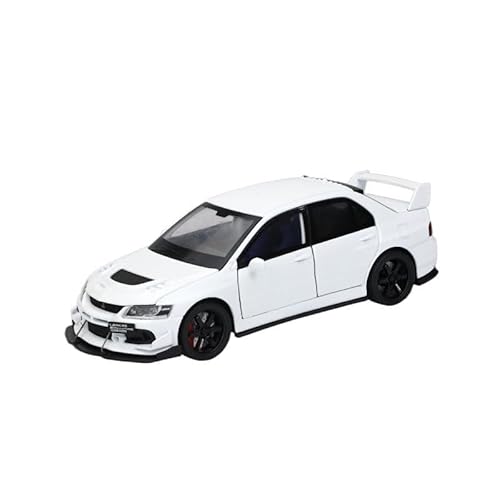 CJJXKBEP Fertiges Modellauto Diecast 1:32 for Mitsubishi Lancer Evolution IX Sportwagen Modell Legierung Zurückziehen Sound Licht Mini Fahrzeug Modell Miniatur Auto Modell im Massstab(White) von CJJXKBEP