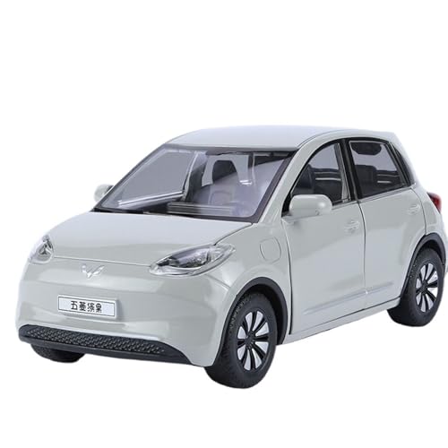 CJJXKBEP Fertiges Modellauto Druckguss 1:24 for WULING BINGUO Elektrofahrzeuge Legierung Automodell Sound Und Licht Mini-Fahrzeugmodelle Miniatur Auto Modell im Massstab(Titanium) von CJJXKBEP