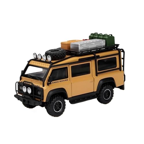 CJJXKBEP Fertiges Modellauto Druckguss 1:32 for Land Range Rover Modellautos, Miniatur-Van, Sound, Licht, Zurückziehbare Geländefahrzeuge, Miniatur Auto Modell im Massstab(Yellow) von CJJXKBEP