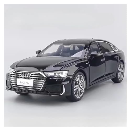 CJJXKBEP Fertiges Modellauto Große Größe 1:18 for Audi A6L Automodell Diecast Metal Sound Light Pull Back Mini Vehicle Exquisite Presents Collection Miniatur Auto Modell im Massstab(Black) von CJJXKBEP