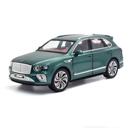 CJJXKBEP Fertiges Modellauto Legierung 1:24 for Bentley Bentayga Luxus-SUV Simulationsautomodell Diecast-Miniaturfahrzeugmodell Miniatur Auto Modell im Massstab(Green) von CJJXKBEP