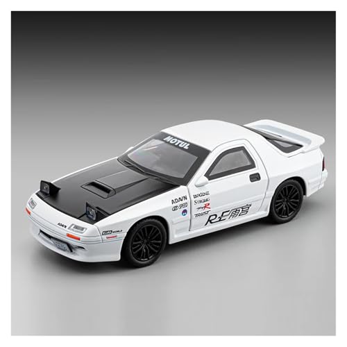 CJJXKBEP Fertiges Modellauto Legierung 1:32 for Mazda RX7 Sportwagen Modell Sound Licht Zurückziehen Simulation Fahrzeug Modell Exquisite Sammlung Miniatur Auto Modell im Massstab(White) von CJJXKBEP