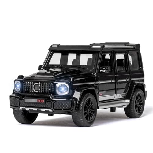 CJJXKBEP Fertiges Modellauto Legierung Diecast 1/32 for Mercedes-Benz G700 SUV Auto Modell Simulation Sound Licht Zurückziehen Off-Road Fahrzeuge Sammlung Miniatur Auto Modell im Massstab(Black) von CJJXKBEP