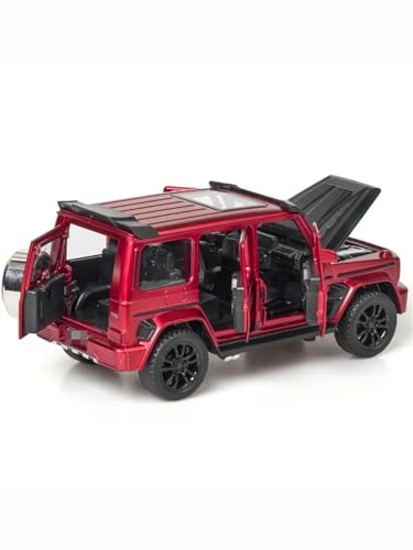 CJJXKBEP Fertiges Modellauto Legierung Diecast 1/32 for Mercedes-Benz G700 SUV Auto Modell Simulation Sound Licht Zurückziehen Off-Road Fahrzeuge Sammlung Miniatur Auto Modell im Massstab(Red) von CJJXKBEP