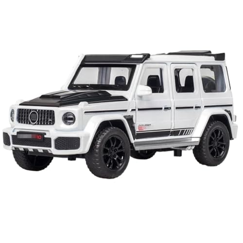 CJJXKBEP Fertiges Modellauto Legierung Diecast 1/32 for Mercedes-Benz G700 SUV Auto Modell Simulation Sound Licht Zurückziehen Off-Road Fahrzeuge Sammlung Miniatur Auto Modell im Massstab(White) von CJJXKBEP