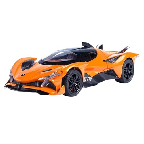 CJJXKBEP Fertiges Modellauto Legierung Diecast 1:32 for Apollo EVO Sport Auto Modell Sound Licht Simulation Fahrzeug Exquisite Sammlung Exponate Miniatur Auto Modell im Massstab(Orange with Box) von CJJXKBEP