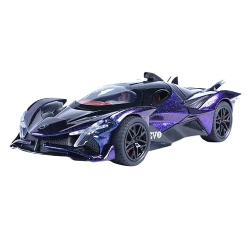 CJJXKBEP Fertiges Modellauto Legierung Diecast 1:32 for Apollo EVO Sport Auto Modell Sound Licht Simulation Fahrzeug Exquisite Sammlung Exponate Miniatur Auto Modell im Massstab(Purple with Box) von CJJXKBEP