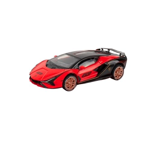 CJJXKBEP Fertiges Modellauto Legierung Diecast 1:32 for Lamborghini Lightning Sportwagen Modell Sound Licht Zurückziehen Miniatur Supercar Sammlung Miniatur Auto Modell im Massstab(Red) von CJJXKBEP