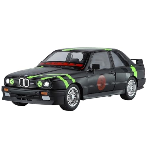 CJJXKBEP Fertiges Modellauto Legierung Druckguss 1:24 for BMW M3 Modell Sportwagen Supercar Sound Licht Rennfahrzeuge Sammlung Ausstellungsstücke Miniatur Auto Modell im Massstab(Black) von CJJXKBEP