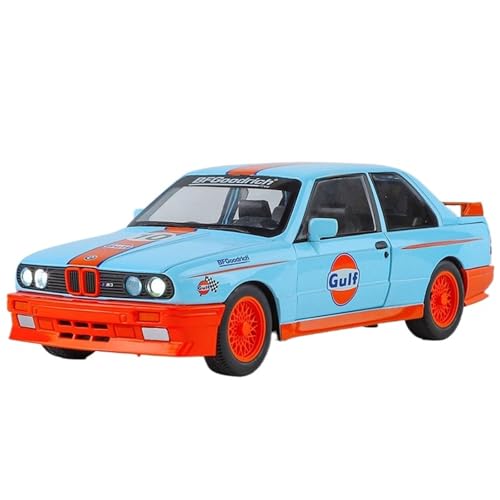 CJJXKBEP Fertiges Modellauto Legierung Druckguss 1:24 for BMW M3 Modell Sportwagen Supercar Sound Licht Rennfahrzeuge Sammlung Ausstellungsstücke Miniatur Auto Modell im Massstab(Blue) von CJJXKBEP