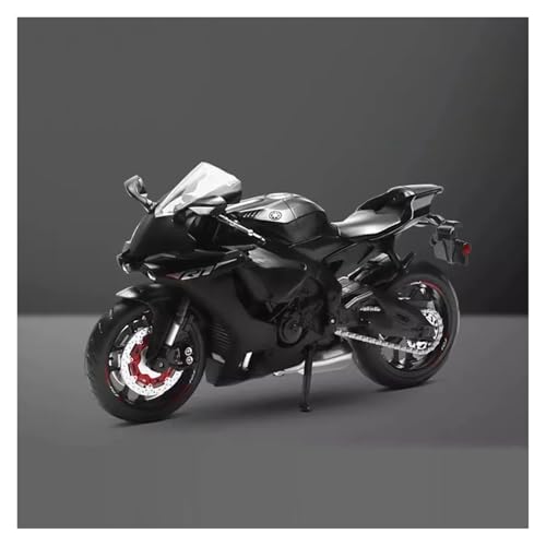 CJJXKBEP Fertiges Modellauto Maßstab 1:12 for Yamaha YZF-R1 Motorradmodell, Legierungsdruckguss, Stoßdämpfung, Simulation, Mini-Fahrzeugmodell Miniatur Auto Modell im Massstab(Black) von CJJXKBEP