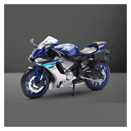 CJJXKBEP Fertiges Modellauto Maßstab 1:12 for Yamaha YZF-R1 Motorradmodell, Legierungsdruckguss, Stoßdämpfung, Simulation, Mini-Fahrzeugmodell Miniatur Auto Modell im Massstab(Blue) von CJJXKBEP