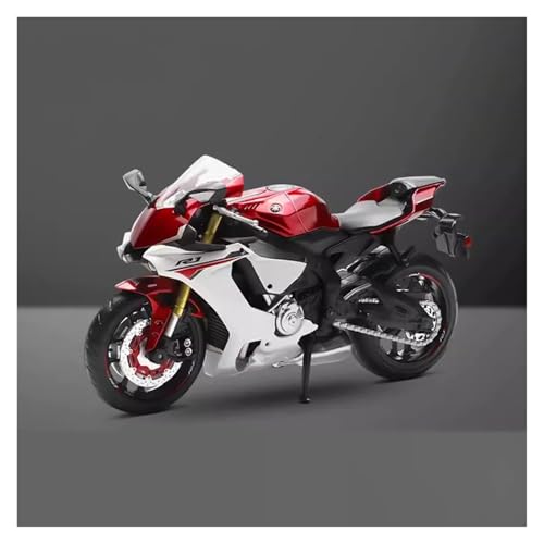 CJJXKBEP Fertiges Modellauto Maßstab 1:12 for Yamaha YZF-R1 Motorradmodell, Legierungsdruckguss, Stoßdämpfung, Simulation, Mini-Fahrzeugmodell Miniatur Auto Modell im Massstab(Red) von CJJXKBEP