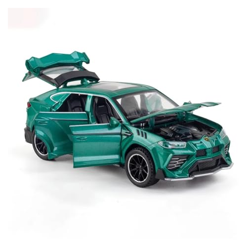 CJJXKBEP Fertiges Modellauto Metall Diecast 1:32 for Lamborghini Urus Modell Auto Zurückziehen Simulation Fahrzeuge Modelle Luxus SUV Miniatur Auto Modell im Massstab(Green) von CJJXKBEP