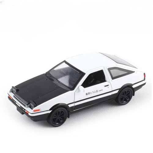 CJJXKBEP Fertiges Modellauto Metall Diecast 1:36 for Toyota AE86 Auto Modell Zurückziehen Sound Licht Türen Geöffnet Simulation Mini Fahrzeug Modelle Miniatur Auto Modell im Massstab von CJJXKBEP