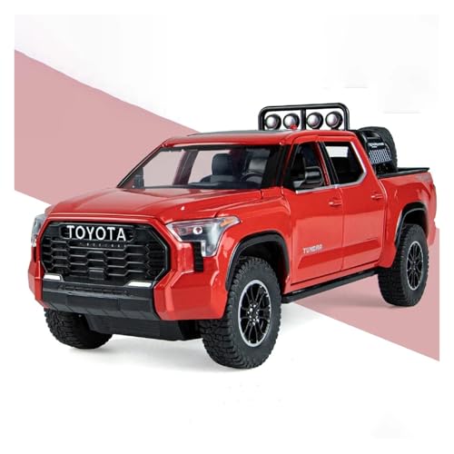 CJJXKBEP Fertiges Modellauto Metalldruckguss 1:24 for Toyota Tundra Simulation Automodell 6 Türen Geöffnet Geländewagenmodelle Dekorationssammlungen Miniatur Auto Modell im Massstab(Red) von CJJXKBEP