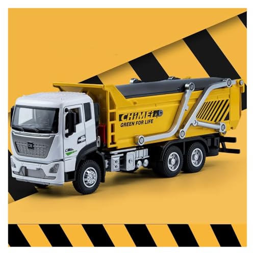 CJJXKBEP Maßstabsgetreues Modellauto Metall 1:32 Heavy Duty Muck Transporter Engineering Truck Modell Sound Light Pull Back Simuliert Mini Fahrzeug Modell Miniatur Druckguss Fahrzeug von CJJXKBEP