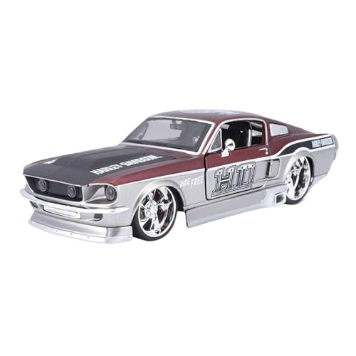 CJJXKBEP Maßstabsgetreues Modellauto im Maßstab 1:24 für Ford 1967 Mustang GT 1948 F-1Retro Pickup F350 Simulation Legierung Auto Modell Statisches Druckguss-Miniaturfahrzeug Modell von CJJXKBEP