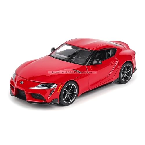 CJJXKBEP Maßstabsgetreues Modellauto im Maßstab 1:24 für Toyota Yaris Supra GR 2021, Simulationslegierung, Modell-Modell, Druckguss, Miniatur-Fahrzeug (Supra Red) von CJJXKBEP