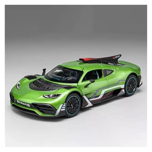 Fertiges Modellauto 1:24 For Mercedes-Benz AMG ONE Sportwagenmodell, Metalldruckguss, Freilaufende Fahrzeuge, Simulation Von Sound Und Licht Als Geschenk Miniatur auto Modell im Massstab(Green) von CJJXKBEP