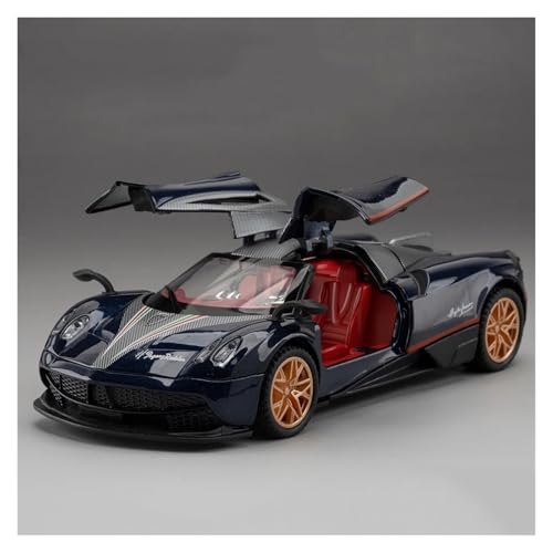 Fertiges Modellauto 1:32 For Pagani Huayra BC Sportwagenmodelle, Legierungsdruckguss, Sound, Licht, 2 Türen Geöffnet, Zurückziehbare Supercar-Mini-Fahrzeuge Miniatur auto Modell im Massstab(Blue) von CJJXKBEP